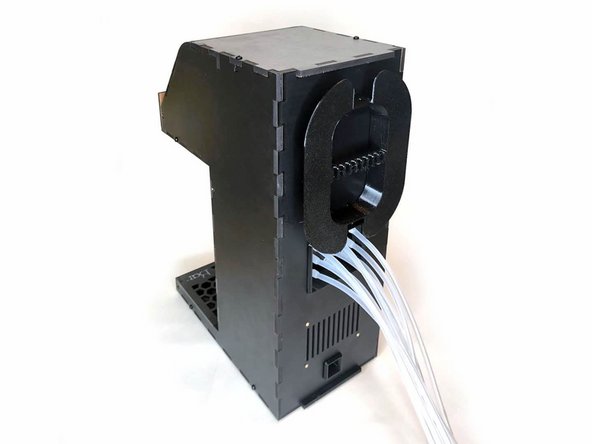 Insert the Tubes Organizer into the Back panel.