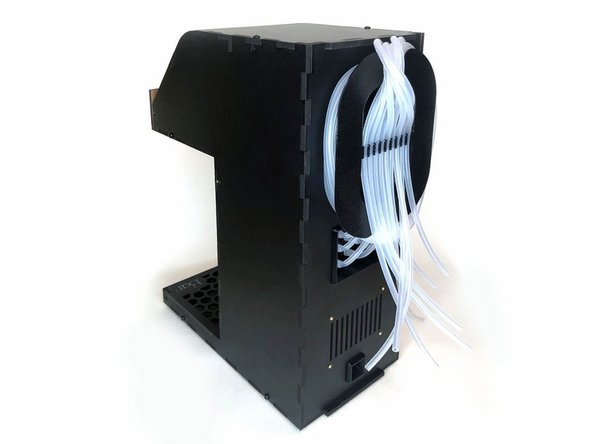 Insert the Tubes Organizer into the Back panel.