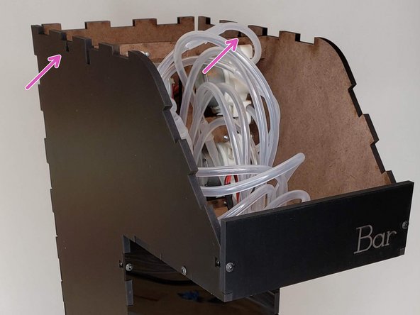 Take the case and insert two M3 nuts.