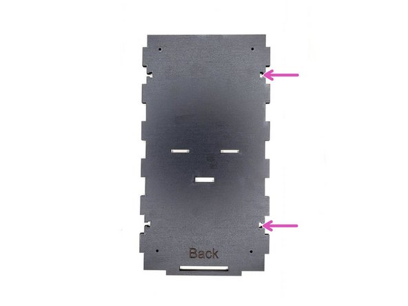 Take the base and insert two M3 nuts.