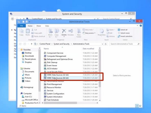 Odbc Windows 10