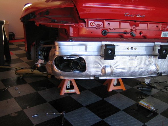 Pre-tighten muffler clamps onto the AWE exhaust (bolts barely are long enough and clamps need to be &quot;shaped&quot; thru tensioning to fit correctly).