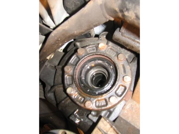 Inspect output shaft spline for damage once it is removed.
