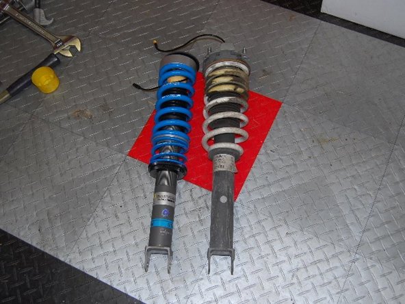 Comparing new Bilstein vs stock.