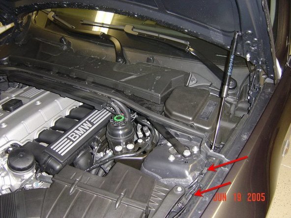 3. Installation of the Hood Switch  For the next step, open the hood (or &quot;bonnet&quot; for you English-English speakers) and locate the hood switch wiring along the drivers side edge of the engine compartment.