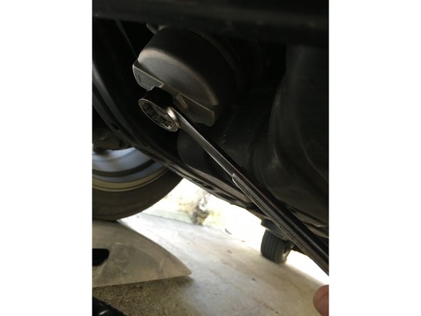 Replace Filter and Drain Plug once all oil has been drained.