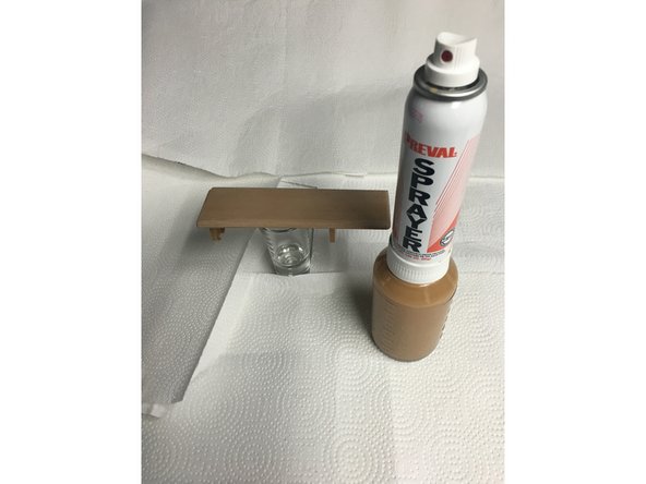 This is water based paint, so clean up is relatively simple... just lay down some newspaper or towel to protect the work area.