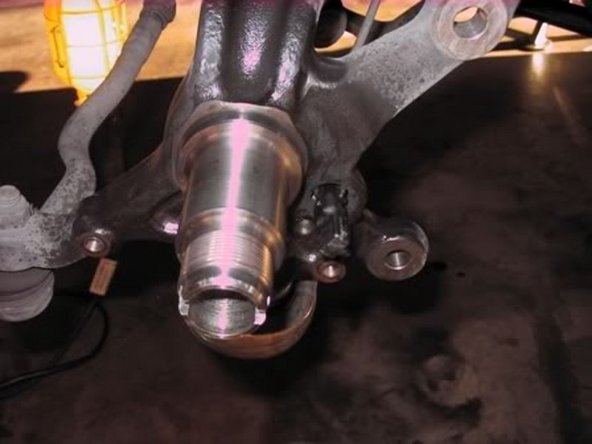 Clean up the spindle and get ready to get on to the install.