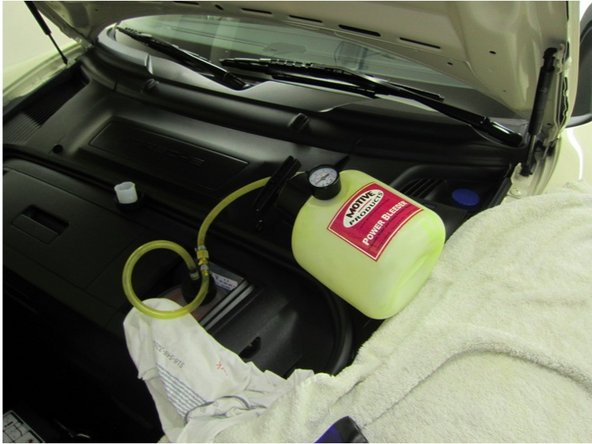 Fill Brake fluid reservoir with new fresh fluid