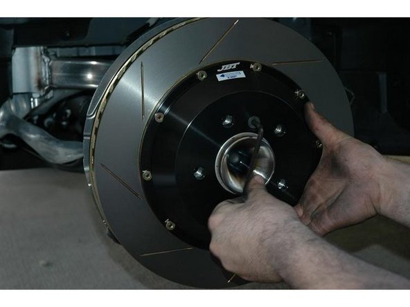 Now install the rotor.