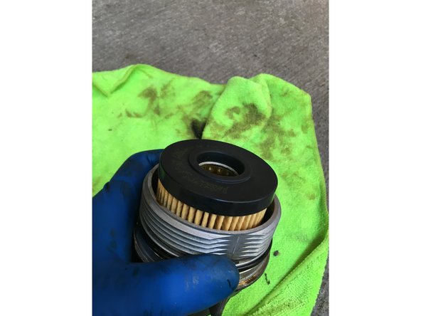 Replace Filter and Drain Plug once all oil has been drained.