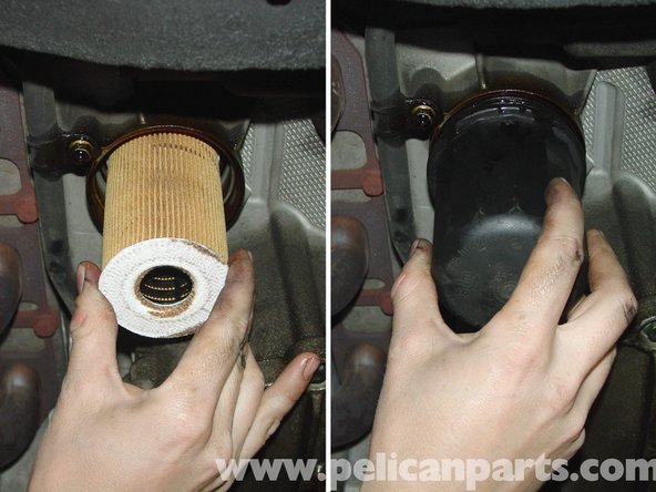 Note: the notch in the filter cover. Lift the O-ring with a pick or plier . This will allow you to stay away from any damage to the threading.