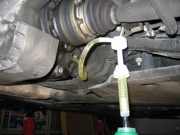 Cold fluid is more like jelly, so it's time consuming process,  but make sure to pump until it's dripping from fill hold. I ended up using 2.6 bottle of new fluids.