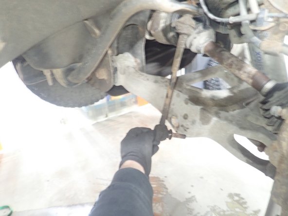 Remove the bolt that holds the brake line on each side to ensure that it will not be damaged and stretched during installation.