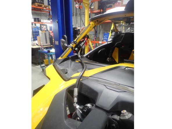 The lower rebound adjuster need to be oriented facing the rear of vehicle. Eyelets can be turned manually.