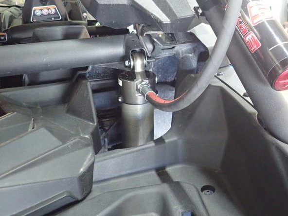 The rebound adjustement must facing outward of the vehicle.