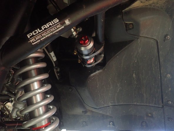 IMPORTANT NOTE: Be sure the reservoir is not in front of the frame, the reservoir will collide with the wheel.