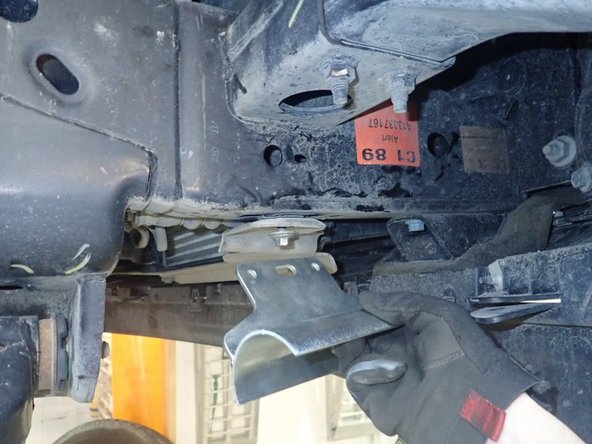 Install steel collars into bracket's slots.