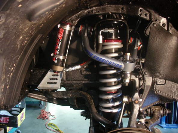 Picture of front left side final assembly.