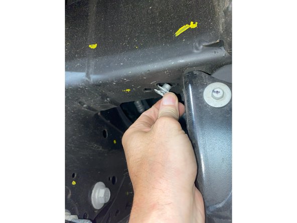 Install the u-nuts a the same place on the left side.