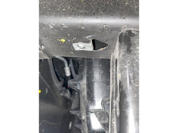 Install the u-nuts a the same place on the left side.