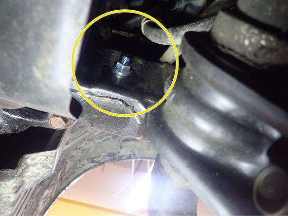 Install bracket using the square hole on truck's frame (right side shown).