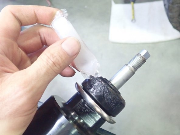 Remove the rear oem shocks.