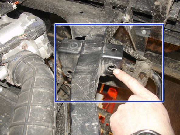 Use the inside mounting hole to slightly lower the vehicle and obtain a more comfortable ride for general trail riding and sports riding.