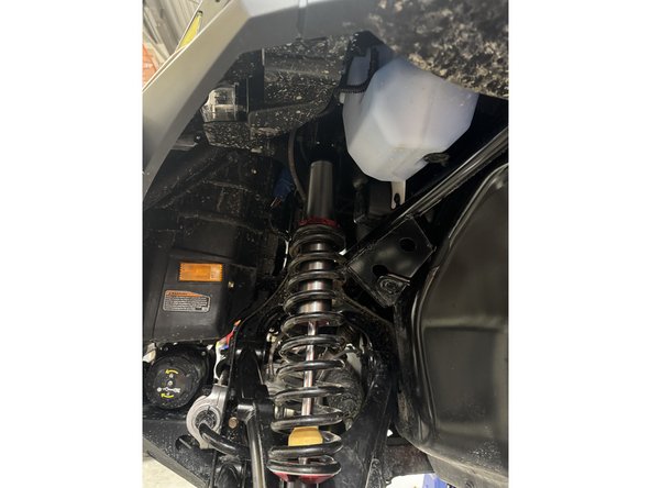 The lower rebound adjuster need to be oriented facing the rear of vehicle. Eyelets can be turned manually.