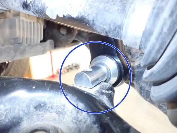 To install your new Elka shocks, do the inverse procedure showed on step 3. Shock reservoirs must face to the front of vehicle. You may have to push lower suspension arm to put the shocks in place.