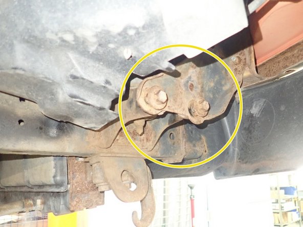 Install new Elka shocks using oem lower bolts and provided upper bolts. Hoses must face front of vehicle as shown (right side shown).