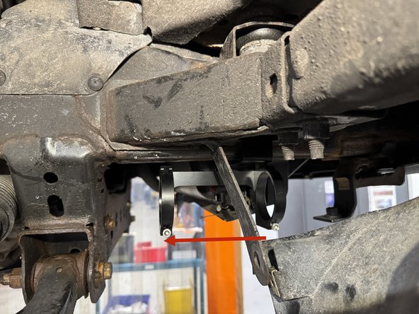 Install the bracket as shown.