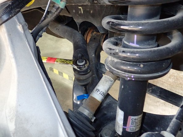 Remove sway bar link nut