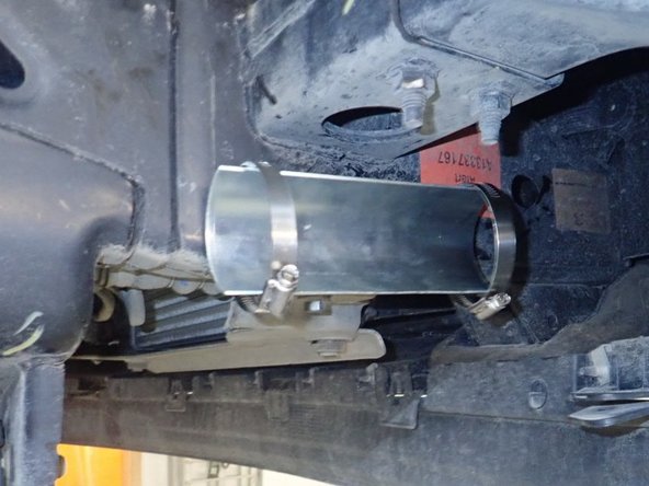 Install steel collars into bracket's slots.