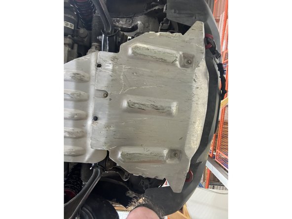 Reintall the skid plate.