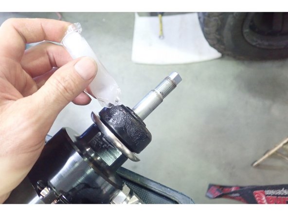 Remove the rear oem shocks.