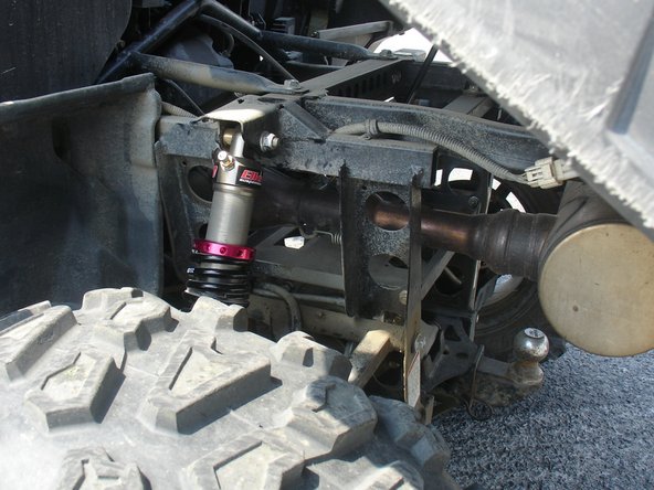 On Stage 1 and Stage 2, the left and the right shock are the same. Just install them with the shraeder nitrogen valve at the top of vehicle. (Left side shown)