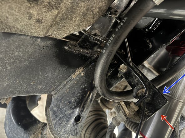 The hose need to pass inside the UCA.