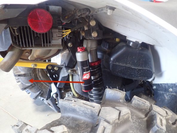 On Stage 1 and Stage 2, the left and the right shock are the same. Just install them with the shraeder nitrogen valve at the top of vehicle.