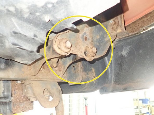 Install Elka shocks using OEM lower bolts and provided upper bolts. Hoses must face front of vehicle as shown (right side shown).