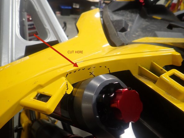 Remove OEM shocks.