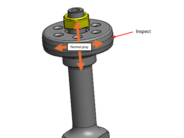 
2. Unscrew complete anti-bottoming assembly from main shock shaft assembly (20mm open end wrench)

