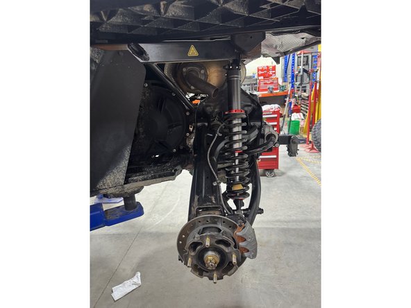 Remove OEM shocks.