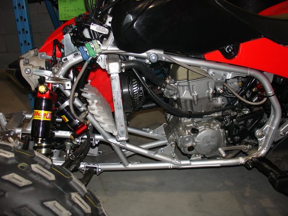 Re-install the radiator mounting bracket and reconnect the relays.