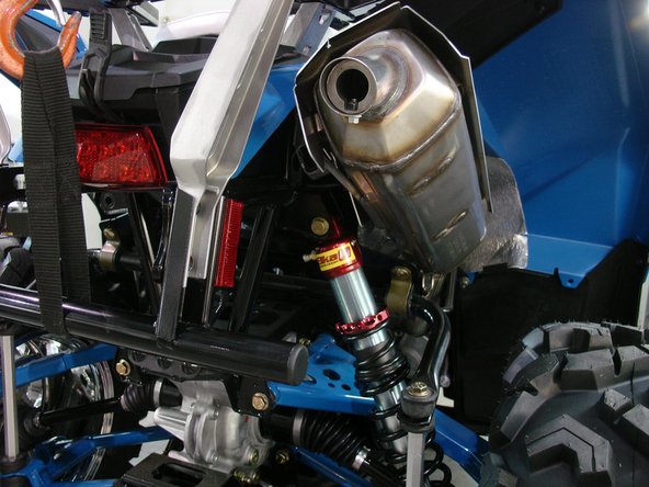 On Stage 1 and Stage 2, the left and the right shock are the same. Just install them with the shraeder nitrogen valve at the top of vehicle., and facing toward the center of frame.