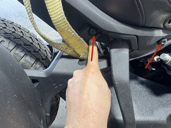 Remove the side bar that was holding the saddlebag.