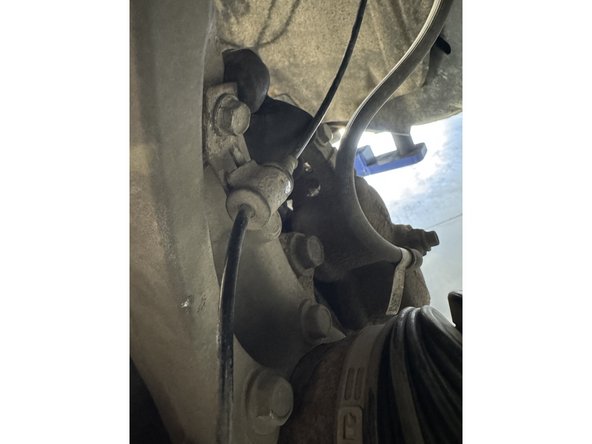 Remove the bolt that holds the ABS sensor to the knuckle.