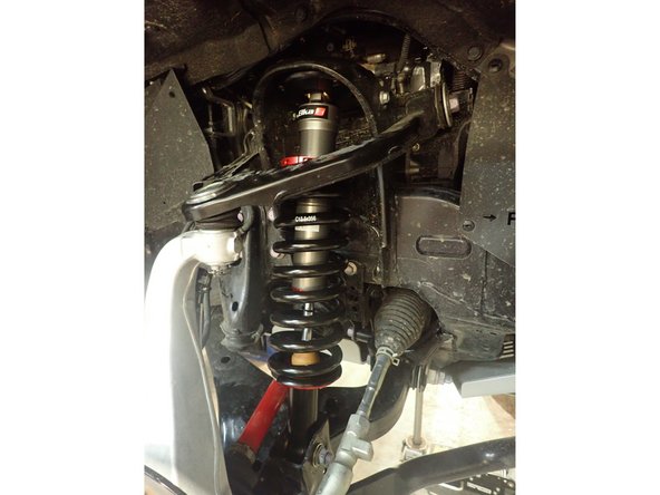 Reassemble the knuckles and upper control arms.