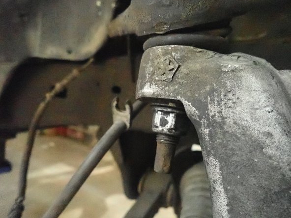 Torque upper control arm nut at 70 Lbs/in.
