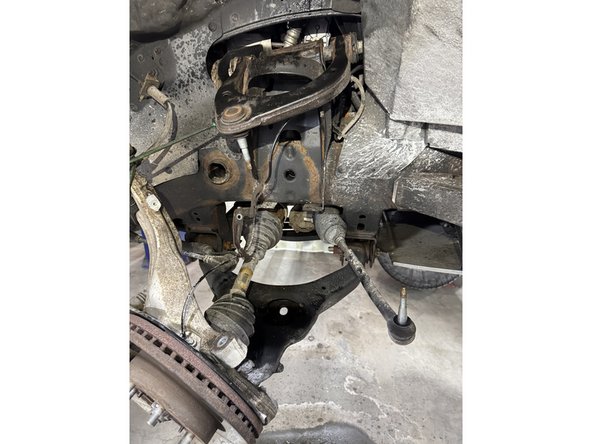 Remove the shock from the vehicle.